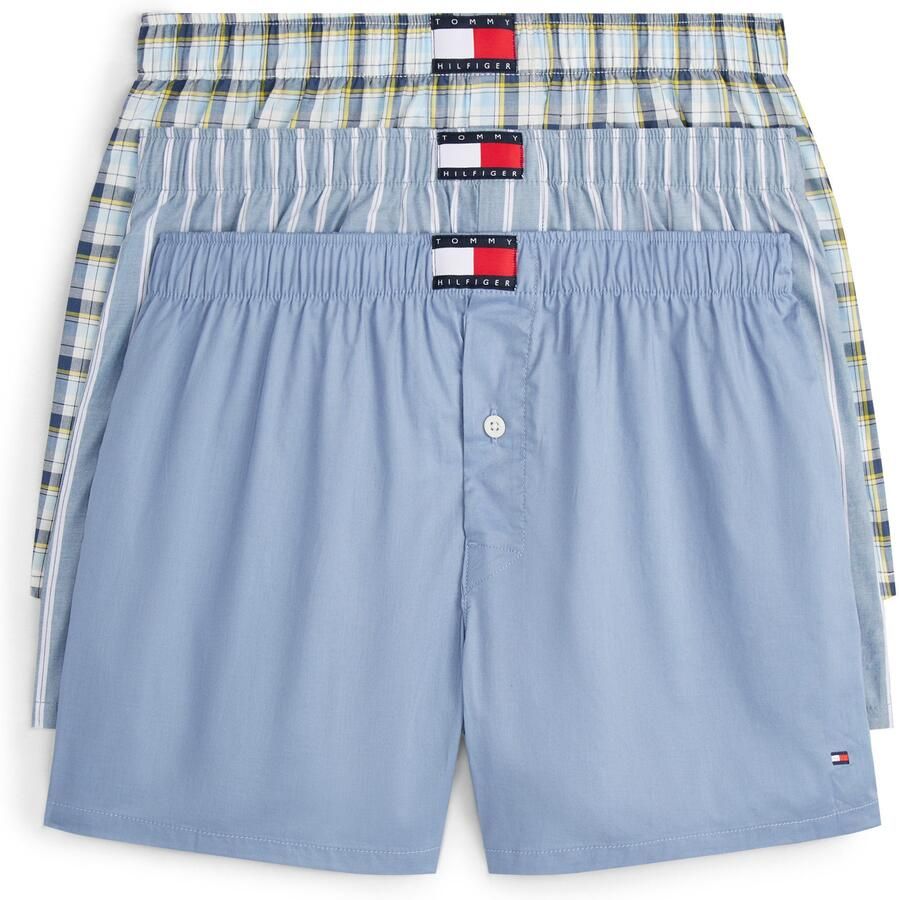 Tommy Hilfiger Underwear Geweven boxershort 3P WOVEN BOXER PRINT (3 stuks)