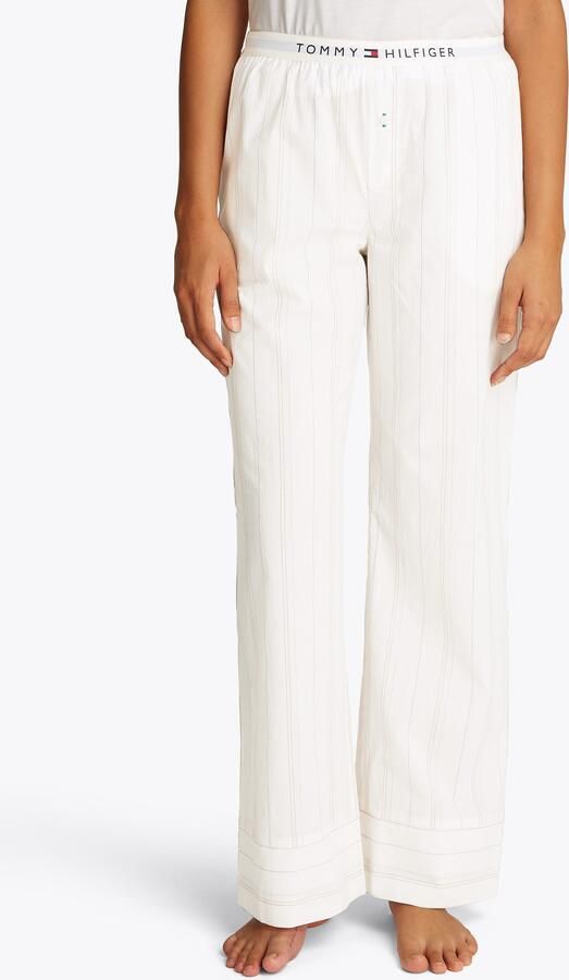 Tommy Hilfiger Underwear Loungebroek POPLIN PANTS met streepjespatroon logo-bund - Foto 7