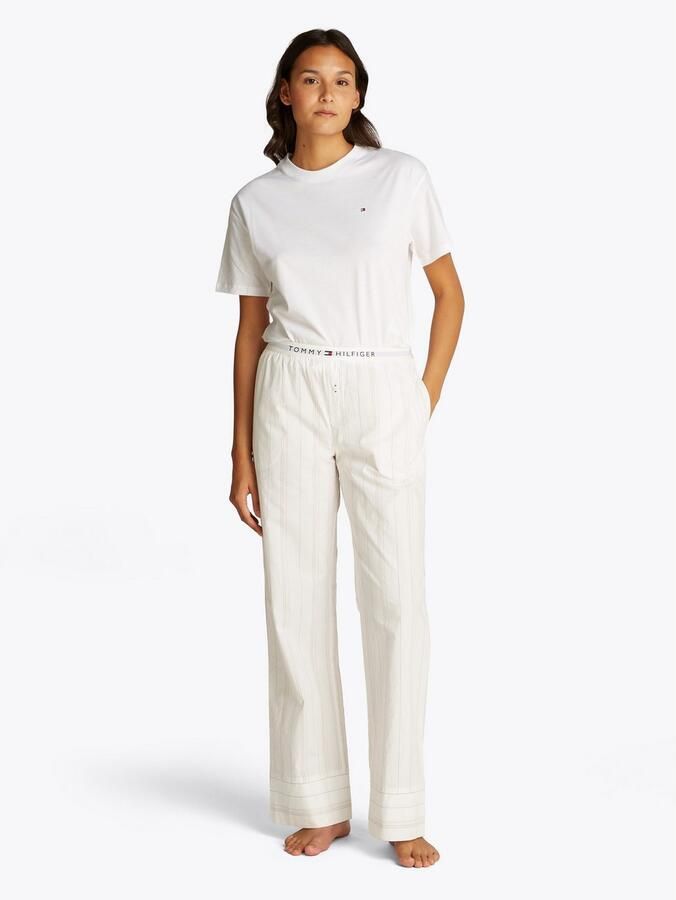 Tommy Hilfiger Underwear Loungebroek POPLIN PANTS met streepjespatroon logo-bund - Foto 2