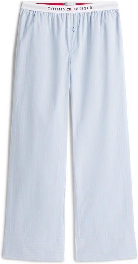 Tommy Hilfiger Underwear Loungebroek POPLIN PANTS met streepjespatroon logo-bund - Foto 4