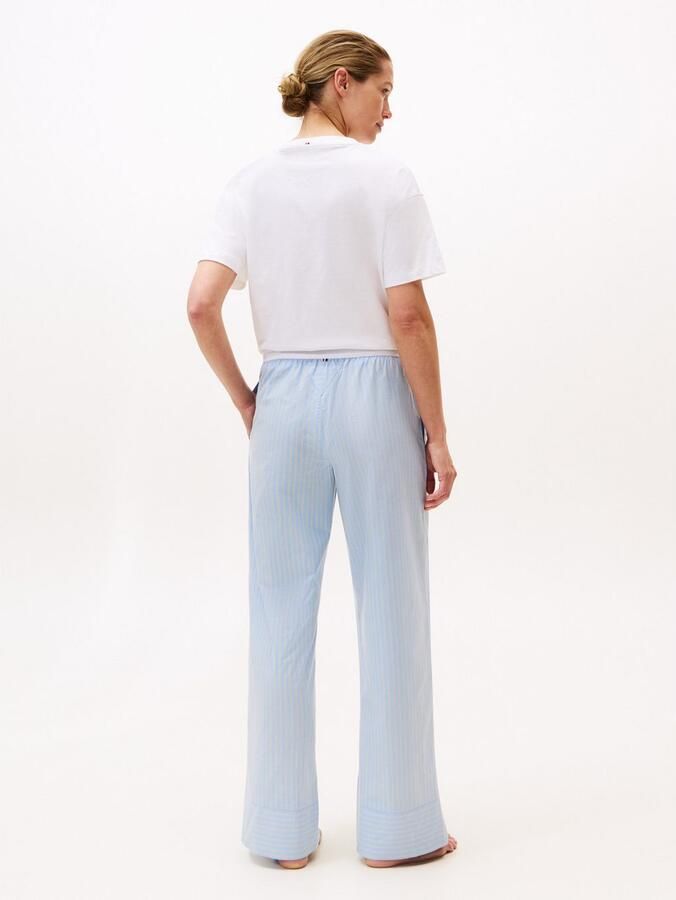Tommy Hilfiger Underwear Loungebroek POPLIN PANTS met streepjespatroon logo-bund - Foto 3
