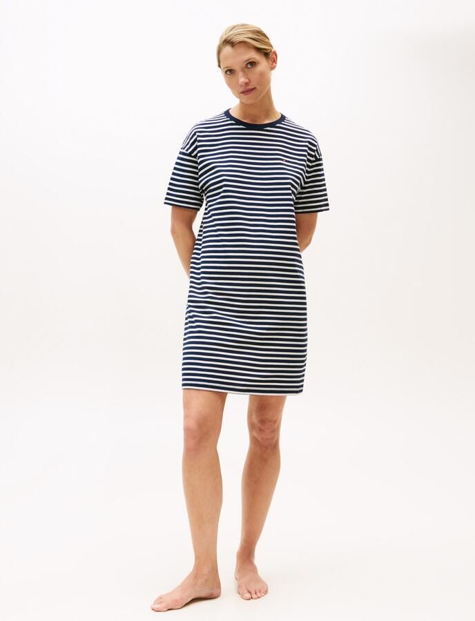 Tommy Hilfiger Underwear Nachthemd STRIPE SS T-SHIRT DRESS met strepenpatroon logo - Foto 4