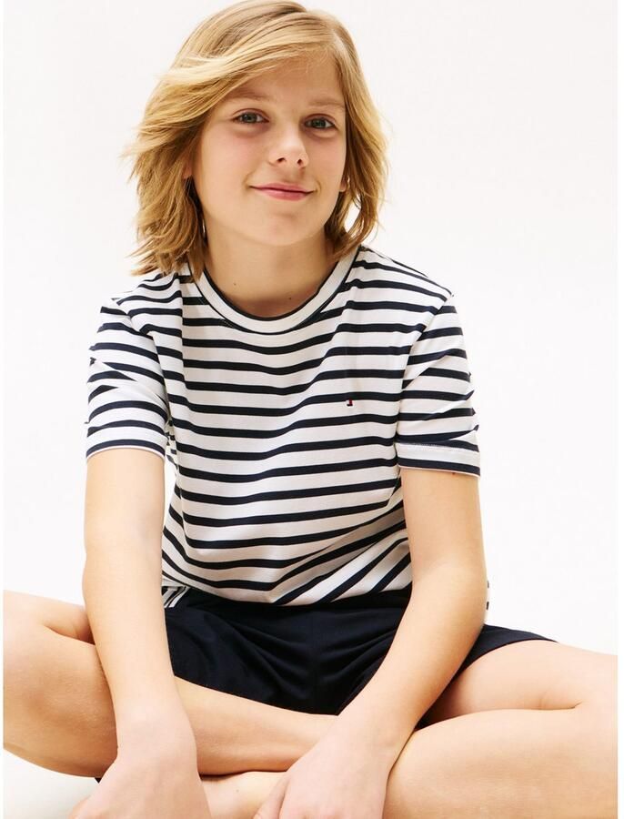 Tommy Hilfiger Underwear Pyjama S S JERSEY PJ SET met geborduurd logo (set 2-delig 2 stuks)