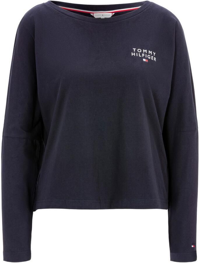 Tommy Hilfiger Underwear Shirt met lange mouwen LONG SLEEVE T-SHIRT met interessante mouwdetails en tommy hilfiger merklabel