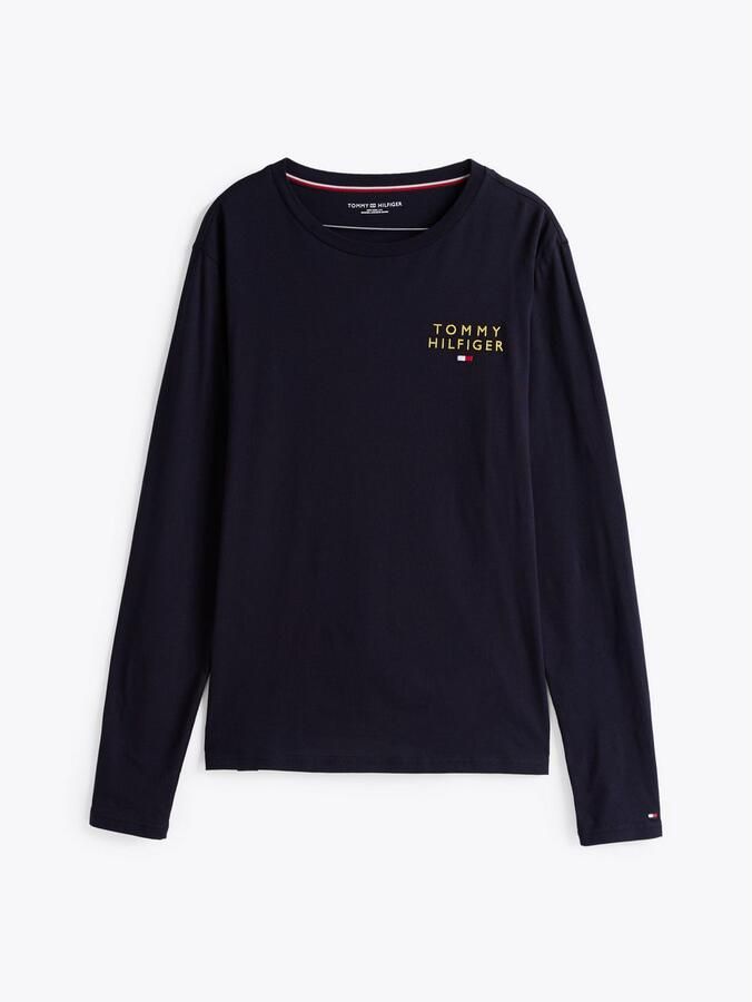 Tommy Hilfiger Shirt met lange mouwen en labelstitching model 'ORIGINAL' - Foto 4