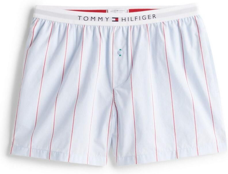 Tommy Hilfiger Underwear Short POPLIN SHORT met streepjespatroon logo-bund - Foto 5