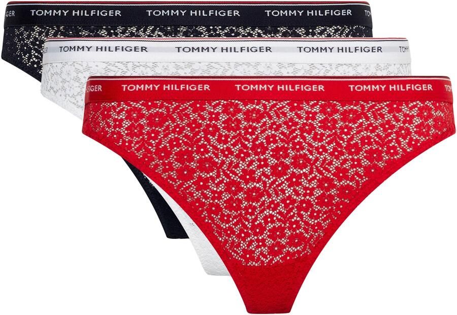 Tommy Hilfiger Underwear Slip 3 PACK THONG LACE (EXT SIZES) (Set van 3) - Foto 8