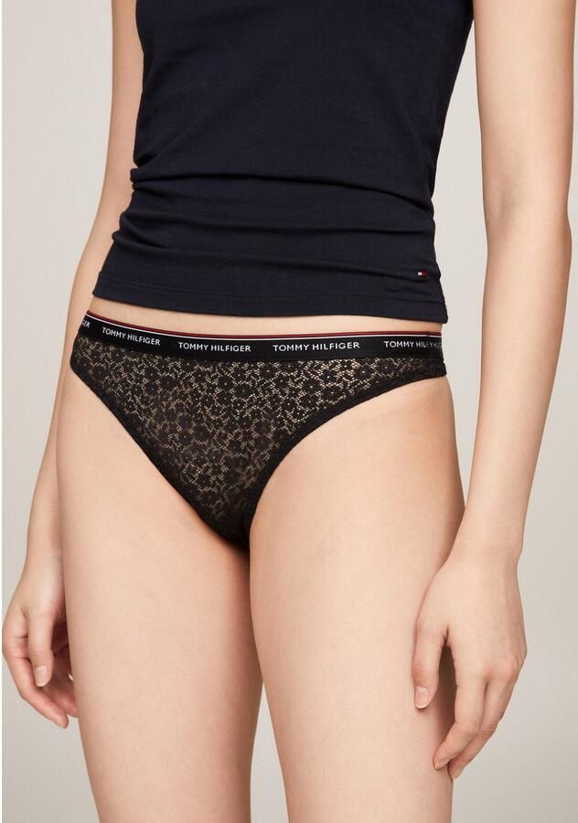 Tommy Hilfiger String in een set van 3 stuks met kant model 'PREMIUM ESSENTIALS' - Foto 4