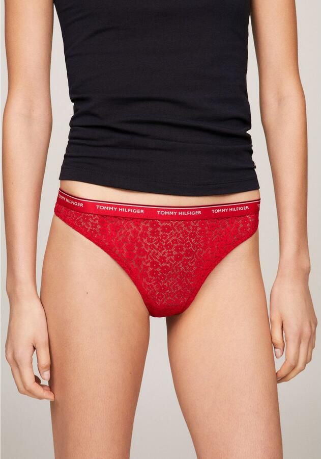 Tommy Hilfiger Underwear Slip 3 PACK THONG LACE (EXT SIZES) (Set van 3) - Foto 4