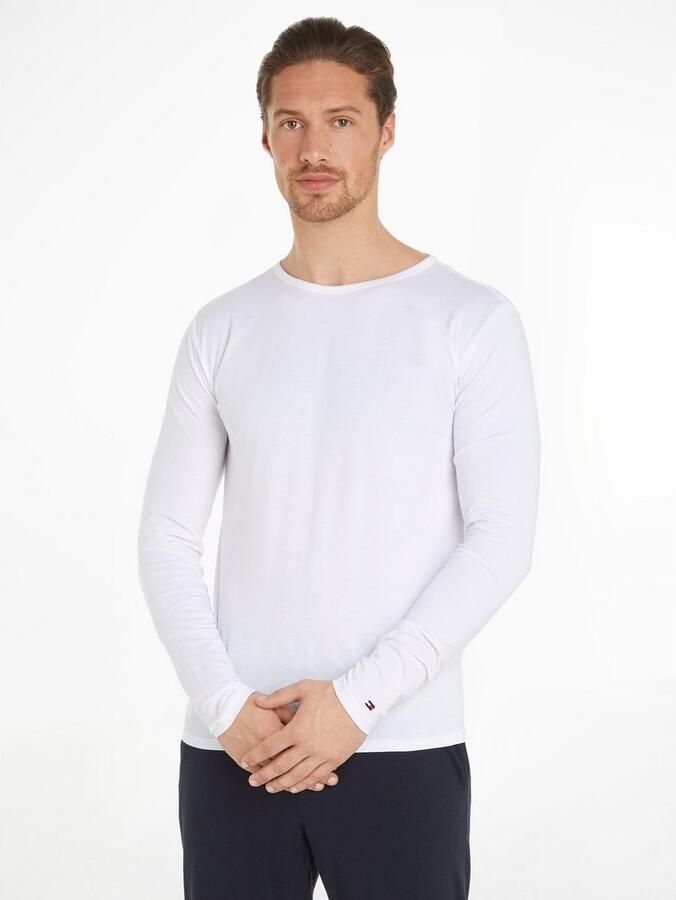 Tommy Hilfiger Shirt met lange mouwen en labelstitching in een set van 3 stuks - Foto 4