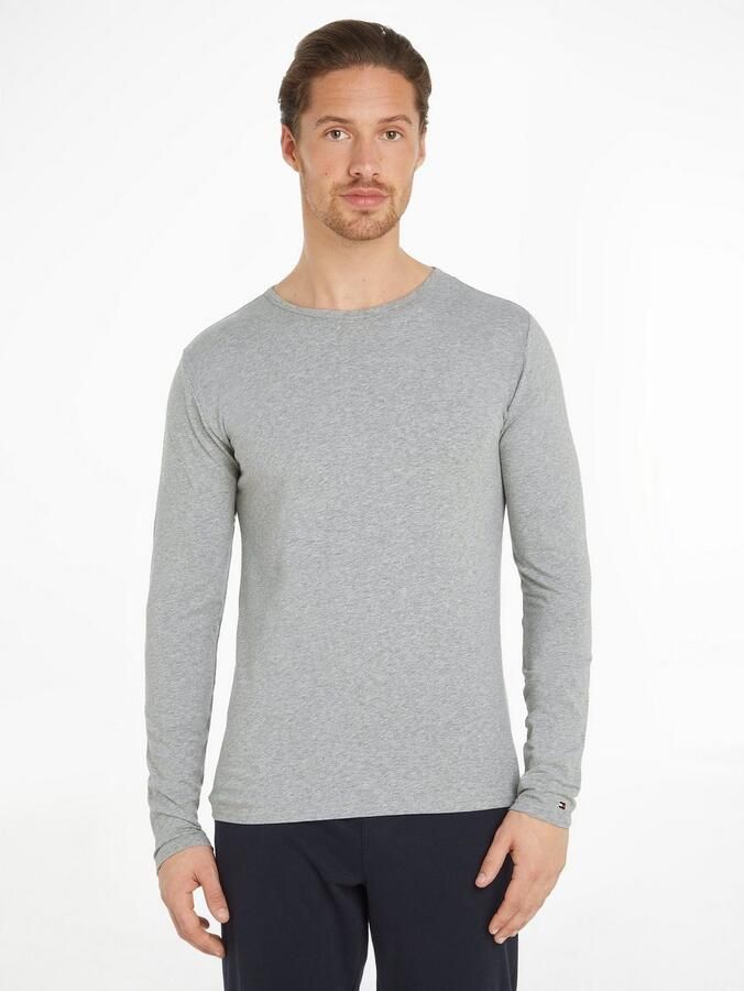 Tommy Hilfiger Shirt met lange mouwen en labelstitching in een set van 3 stuks - Foto 5