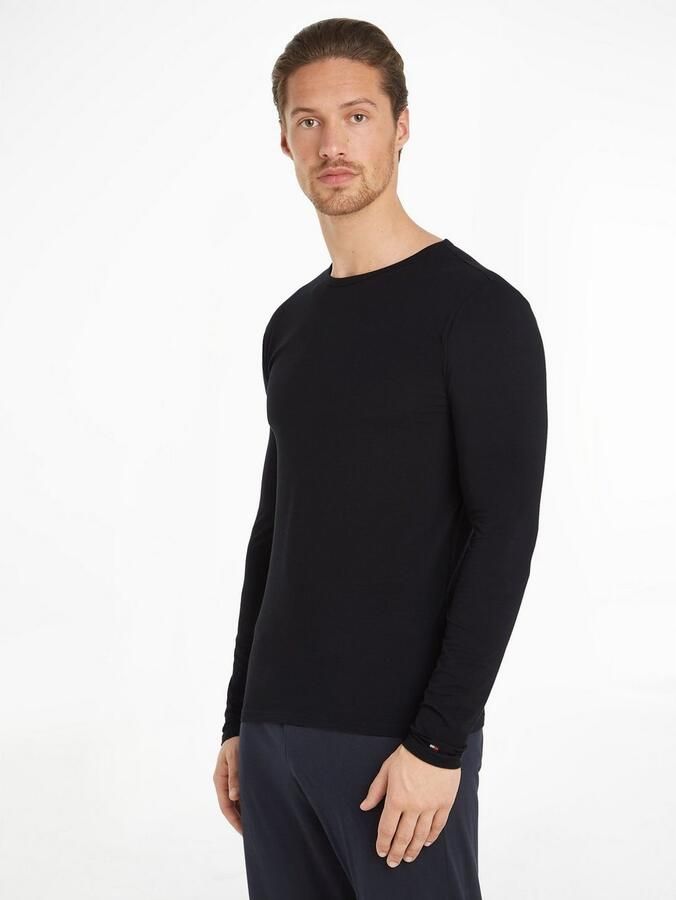 Tommy Hilfiger Shirt met lange mouwen en labelstitching in een set van 3 stuks - Foto 6