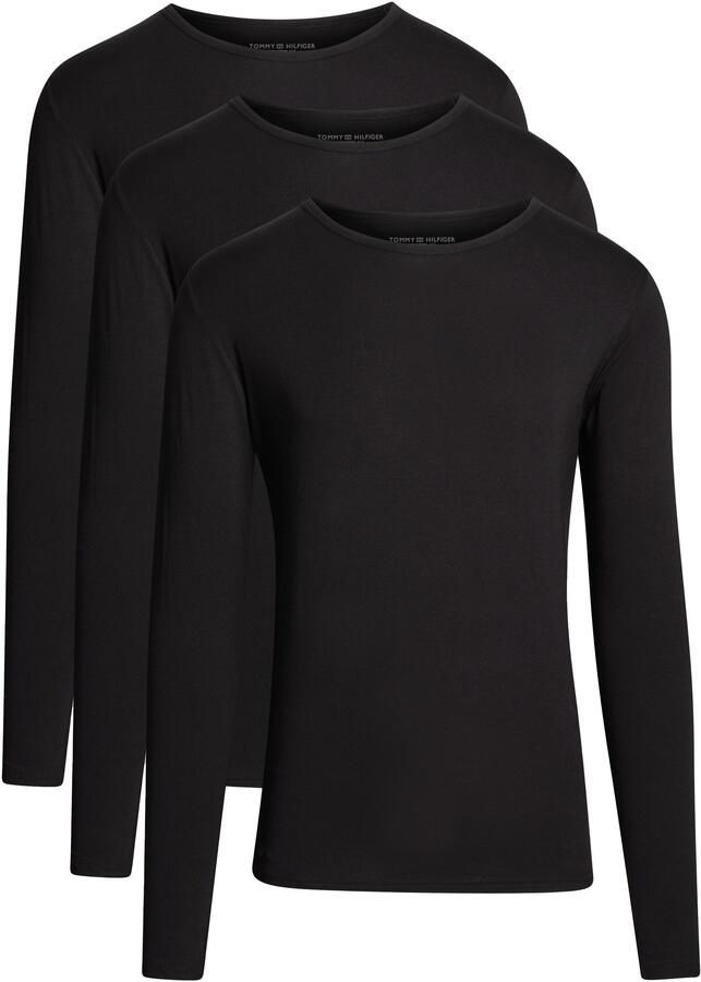 Tommy Hilfiger Shirt met lange mouwen en labelstitching in een set van 3 stuks - Foto 5