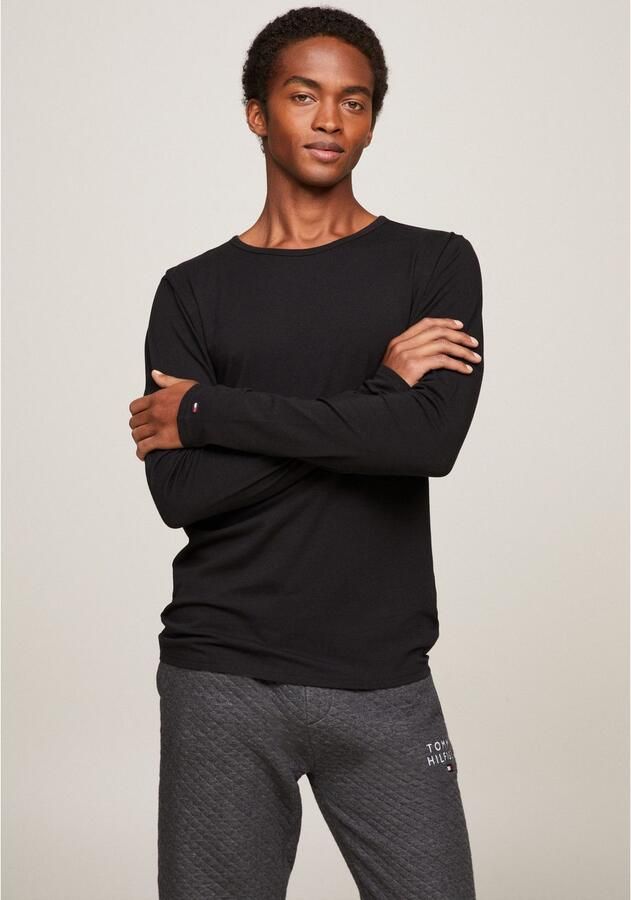 Tommy Hilfiger Shirt met lange mouwen en labelstitching in een set van 3 stuks - Foto 4