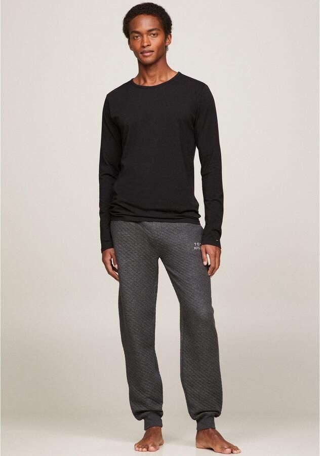 Tommy Hilfiger Shirt met lange mouwen en labelstitching in een set van 3 stuks - Foto 2