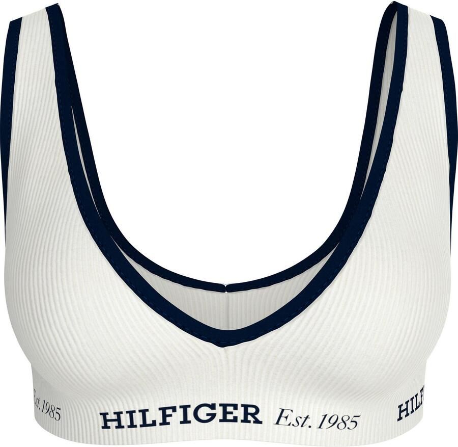 Tommy Hilfiger Underwear Triangel-bh RP TRIANGLE met ribstructuur met logo-opdruk