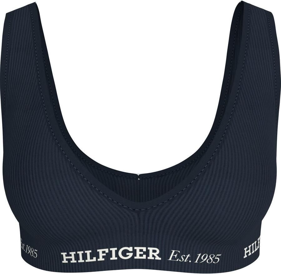 Tommy Hilfiger Underwear Triangel-bh RP TRIANGLE met ribstructuur met logo-opdruk