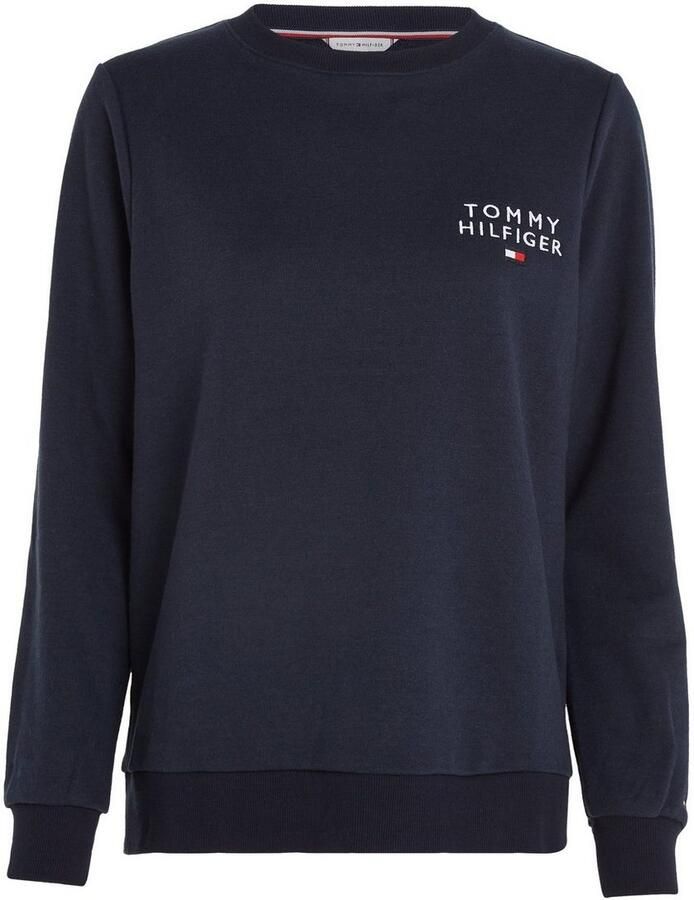 Tommy Hilfiger Underwear Trui met ronde hals TRACK TOP met merklabel