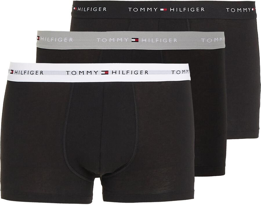 Tommy Hilfiger Underwear Trunk (3-pack) Boxershorts Kleding grey heather black white maat: S beschikbare maaten:S - Foto 6