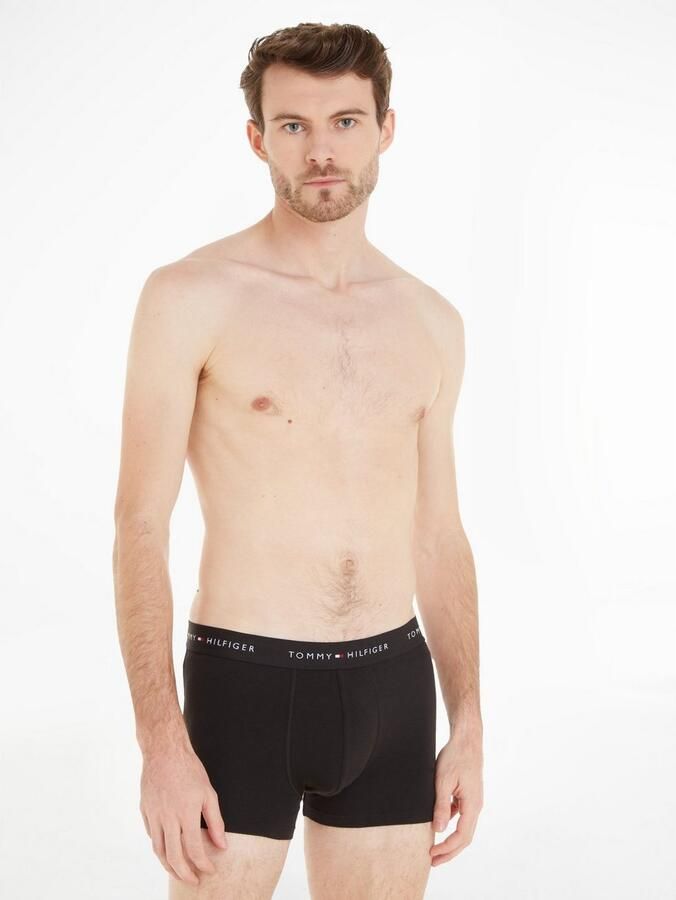 Tommy Hilfiger Underwear Trunk (3-pack) Boxershorts Kleding grey heather black white maat: S beschikbare maaten:S - Foto 2