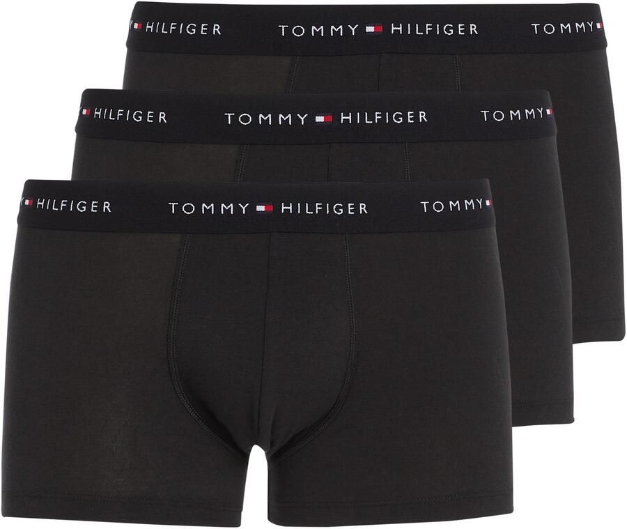 Tommy Hilfiger Underwear Trunk 3 PACK met contrasterende logo-band (3 stuks) - Foto 3
