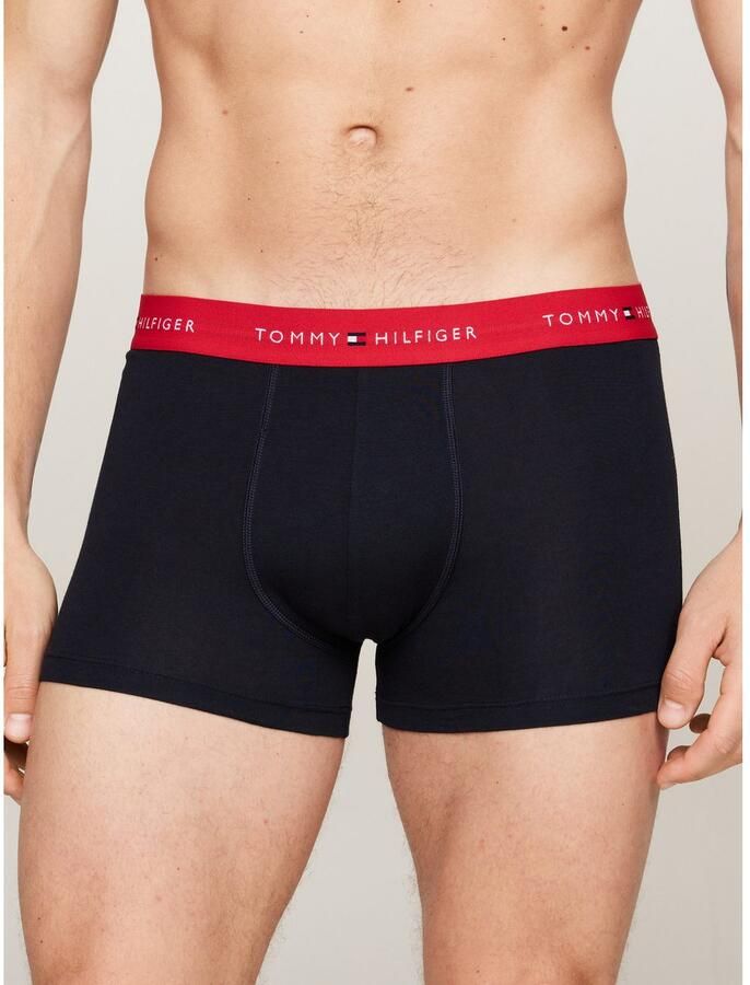 Tommy Hilfiger Underwear Trunk 3 PACK met contrasterende logo-band (3 stuks)