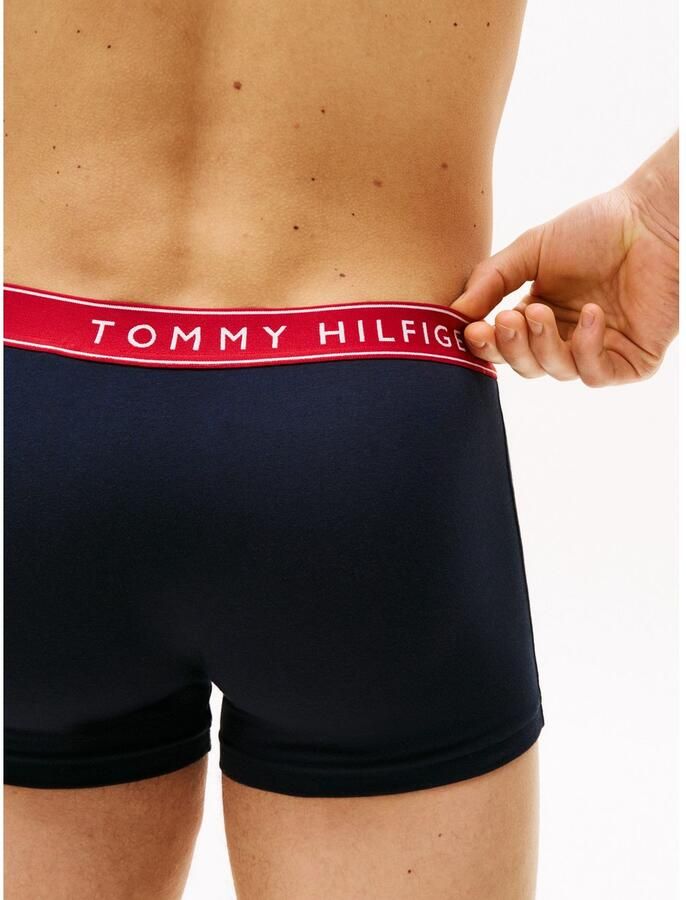 Tommy Hilfiger Underwear Trunk 3P TRUNK WB met logoband (3 stuks)