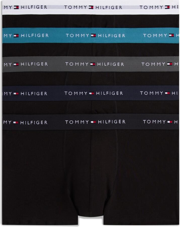 Tommy Hilfiger Underwear Trunk 5P TRUNK WB met tommy hilfiger logo-elastische tailleband signature collectie (set 5 stuks 5er) - Foto 5