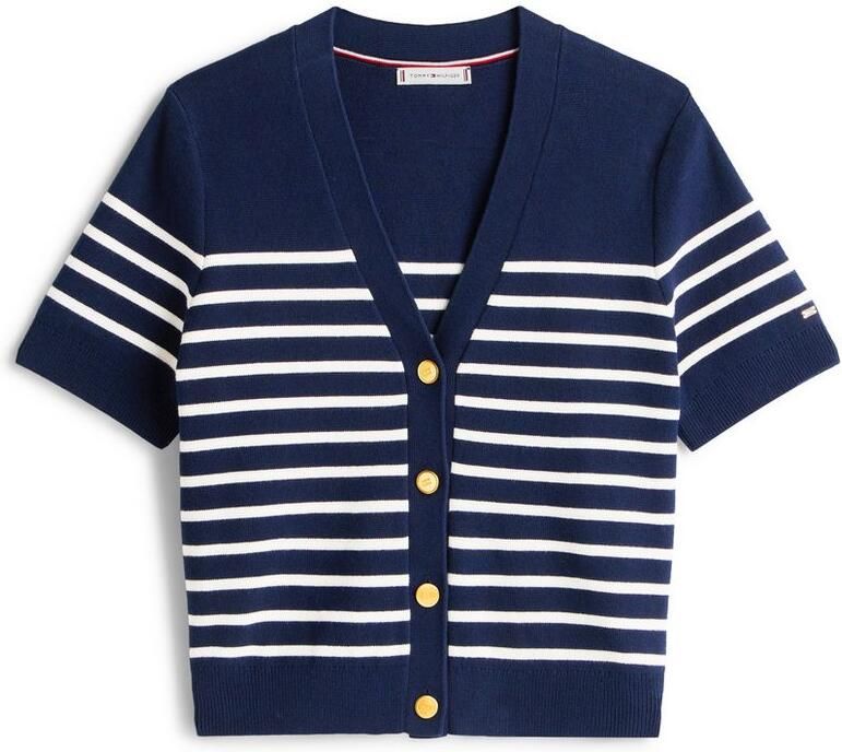 Tommy Hilfiger Vest CO JERSEY MID GG GOLD BTN CARDI - Foto 4