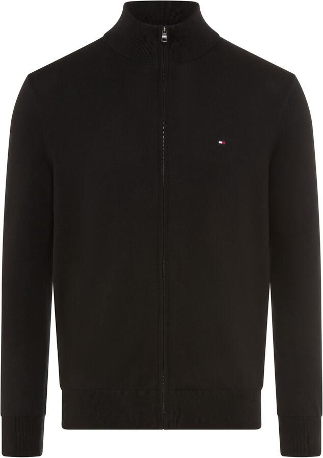 Tommy Hilfiger Regular fit gebreid jack van puur katoen