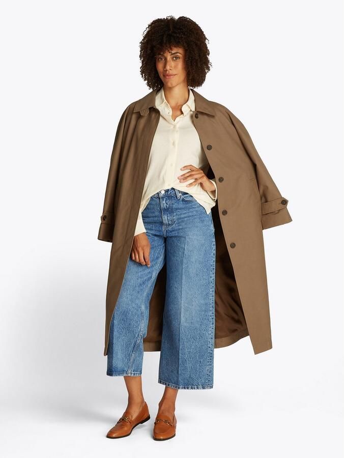 Tommy Hilfiger Wijde jeans WIDE LEG HW LOU met logo-badge met nagels met persplooien - Foto 3