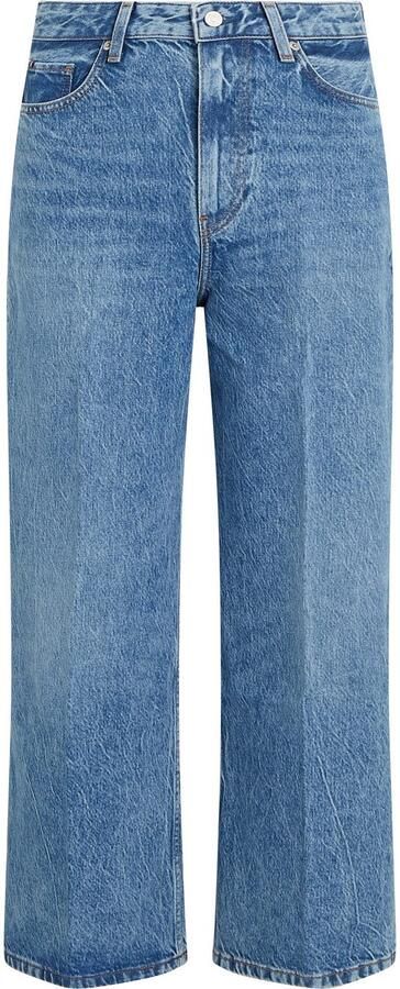Tommy Hilfiger Wijde jeans WIDE LEG HW LOU met logo-badge met nagels met persplooien - Foto 10