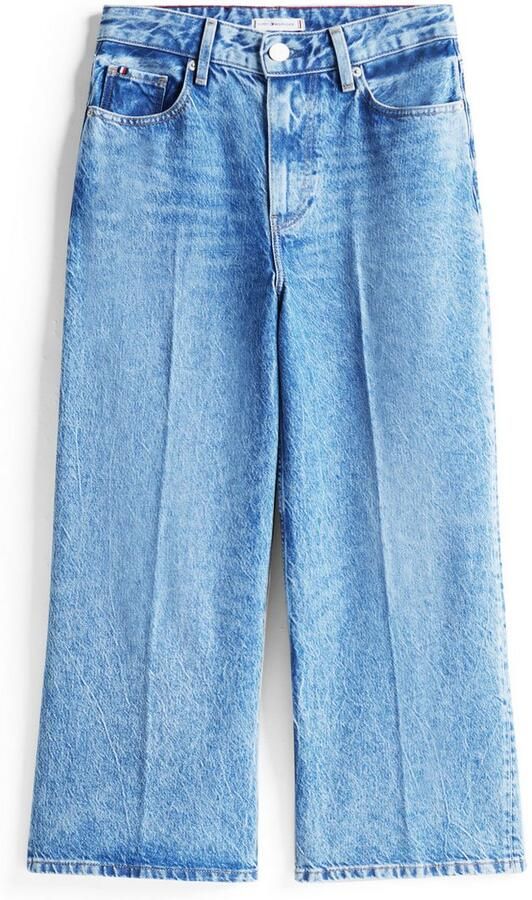 Tommy Hilfiger Wijde jeans WIDE LEG HW LOU met logo-badge met nagels met persplooien - Foto 9