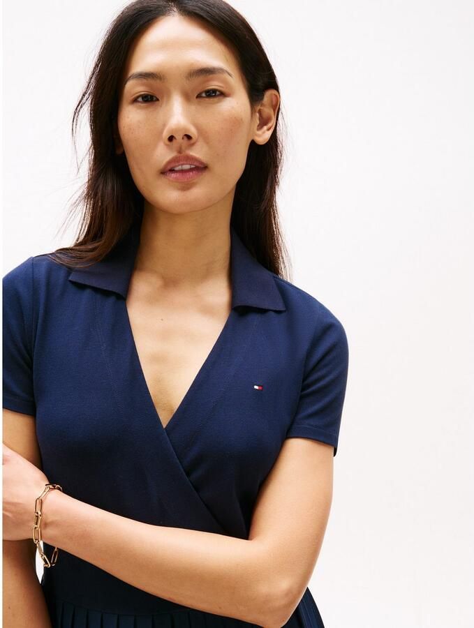 Tommy Hilfiger Wikkeljurk 1985 PLEATED WRAP POLO DRS