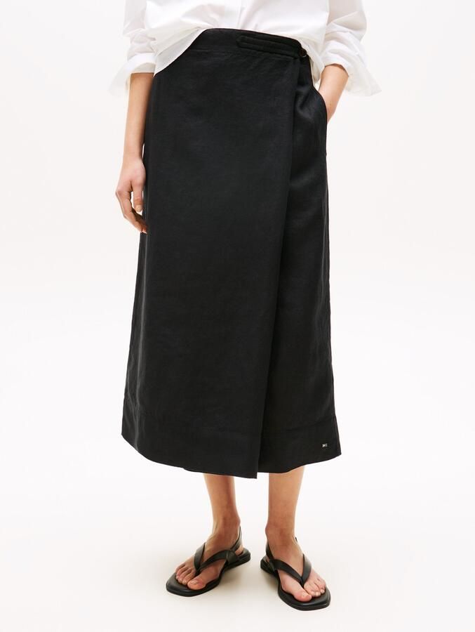 Tommy Hilfiger Wikkelrok ESS LINEN KNEE WRAP SKIRT - Foto 5