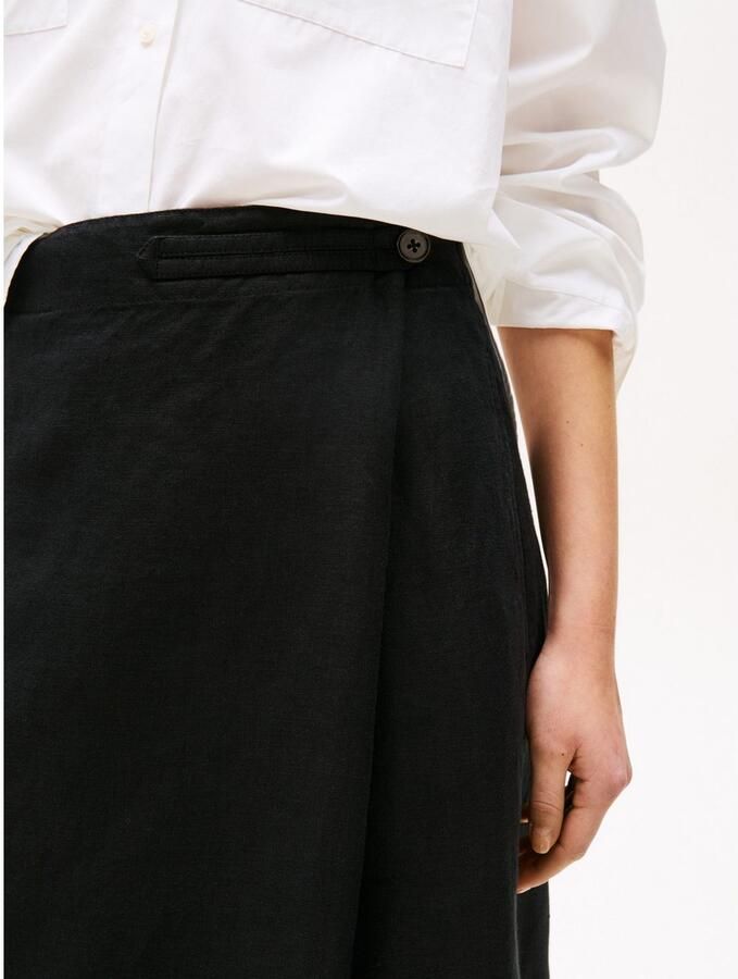Tommy Hilfiger Wikkelrok ESS LINEN KNEE WRAP SKIRT