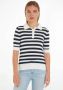 Tommy Hilfiger Trui met polokraag BUTTON POLO SS TOP met logo op borsthoogte - Thumbnail 2
