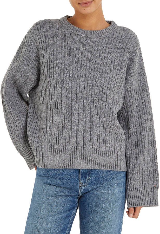 Tommy Hilfiger Trui met ronde hals CABLE ALL OVER C-NK SWEATER