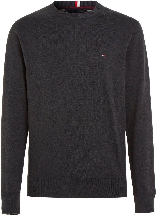 TOMMY HILFIGER Heren Truien & Vesten Pima Org Ctn Cashmere Crew Neck Donkergrijs - Foto 6