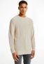 TOMMY HILFIGER Heren Truien & Vesten Rib Texture Crew Neck Beige - Thumbnail 2