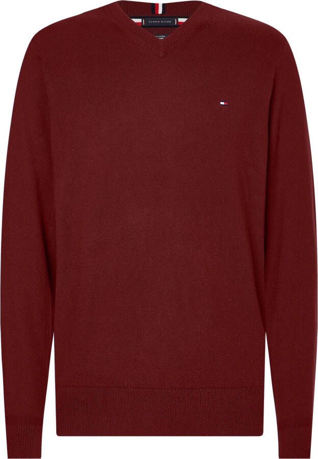 Tommy Hilfiger Trui met V-hals PIMA ORG CTN CASHMERE V NECK
