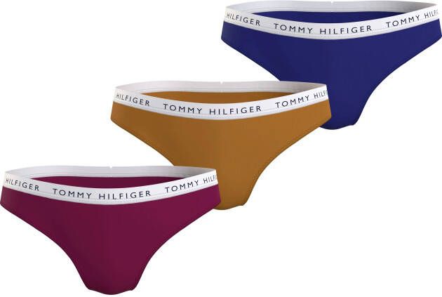 Tommy Hilfiger Underwear Bikinibroekje met logo op de tailleband (3 stuks Set van 3)