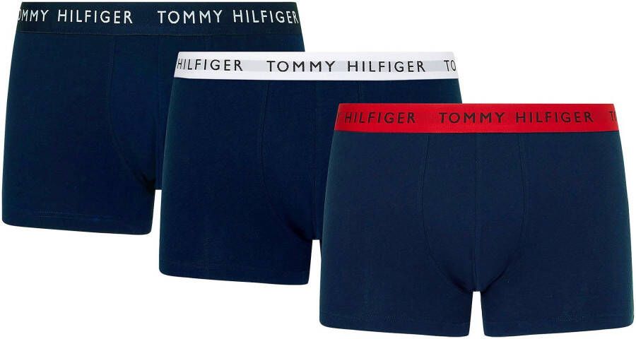 Tommy Hilfiger Underwear Boxershort met contrastkleurige band (3 stuks)