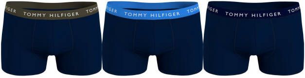 Tommy Hilfiger Underwear Boxershort met contrastkleurige onderbroekband (set van 3)