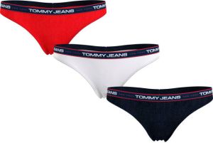 Tommy Jeans String met elastische band met logo in een set van 3 stuks model 'NEW YORK'