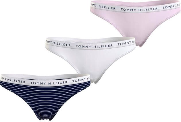 Tommy Hilfiger Underwear T-string met elastische logoband (3 stuks Set van 3)