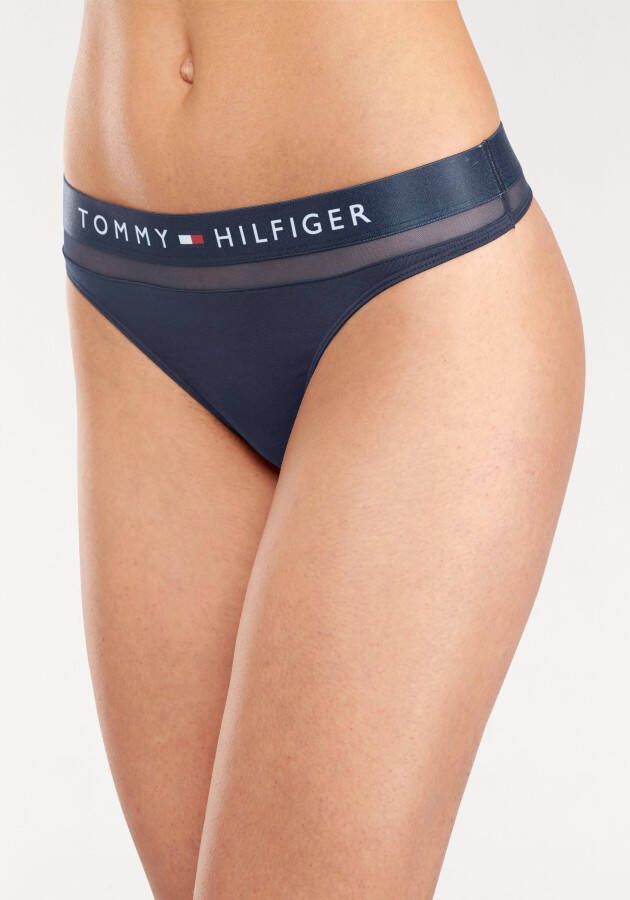 Tommy Hilfiger Underwear T-string met iets transparante meshinzet