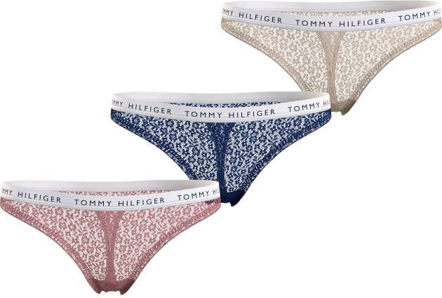 Tommy Hilfiger Underwear T-string set van 3 (3 stuks Set van 3)