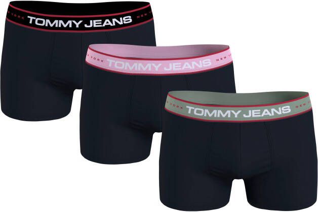 Tommy Hilfiger Underwear Trunk 3P TRUNK DIFF WB met elastische logoband (3 stuks Set van 3)
