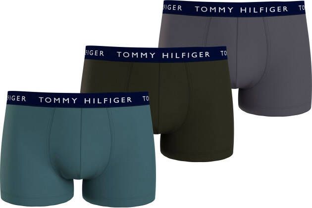Tommy Hilfiger Underwear Trunk (3-pack) Boxershorts Kleding frosted green army green dark ash maat: M beschikbare maaten:S M L